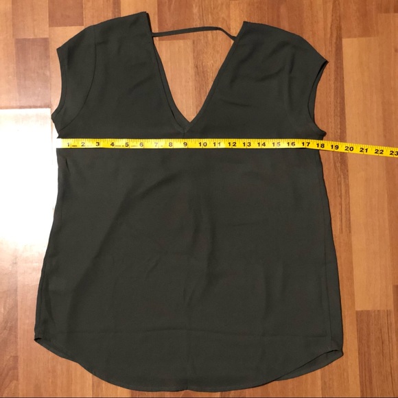 Halogen Moss Green Short-Sleeved Shirt XS - Picture 4 of 6